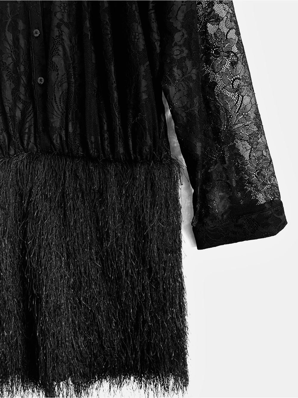 NWT Anthropologie Maeve Fringe Twofer Mini Shirtdress Size L - Picture 10 of 16